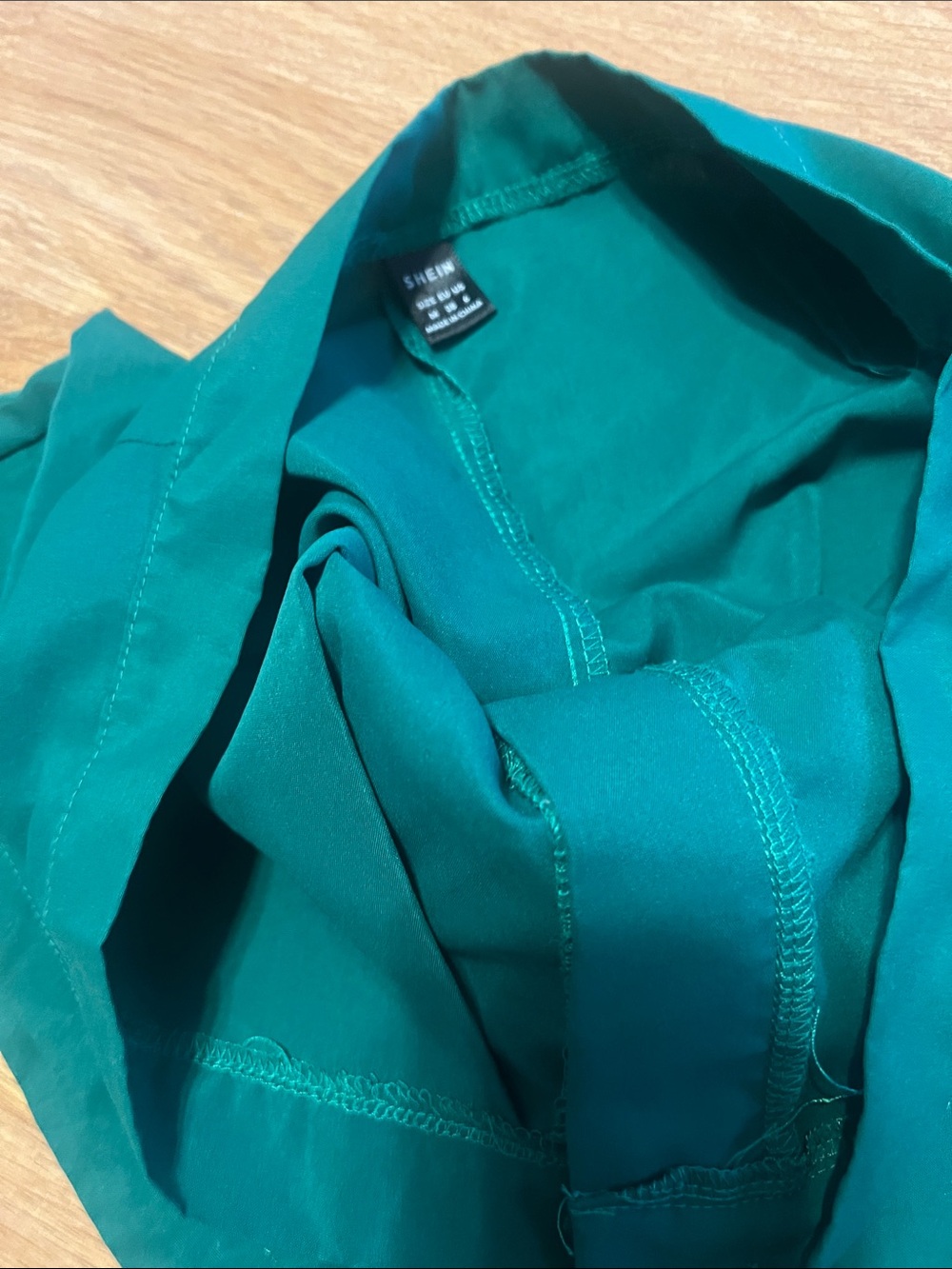 ⭐️ SHEIN Emerald Green High-Waist Shorts - Picture 3 of 4